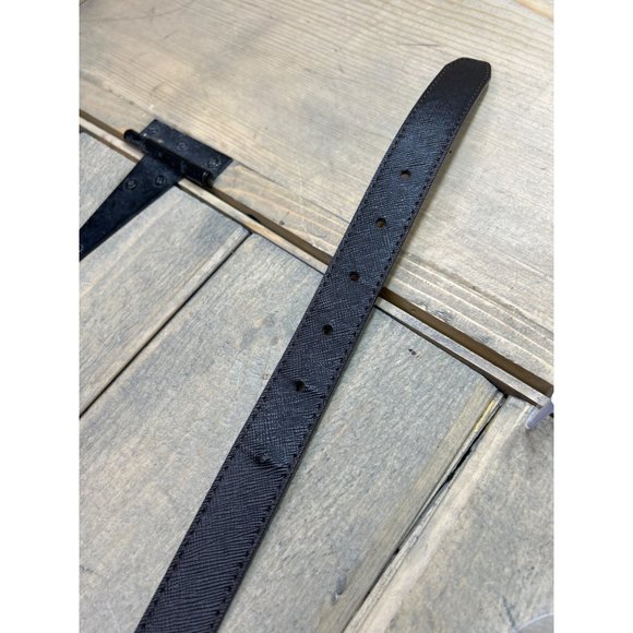 MK Michael Kors Faux Leather Brown Gold Belt Large - Picture 6 of 6